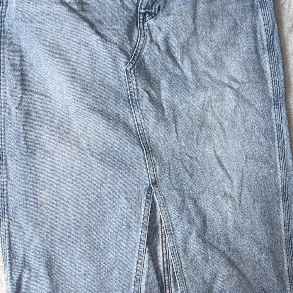 Madewell The Rilee Blue Jean Denim Midi Skirt Size 27